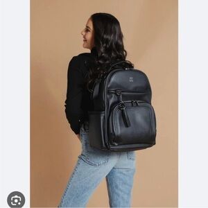Itzy Ritzy Black Backpack with Structured Design